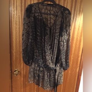 All Saints silk tunic